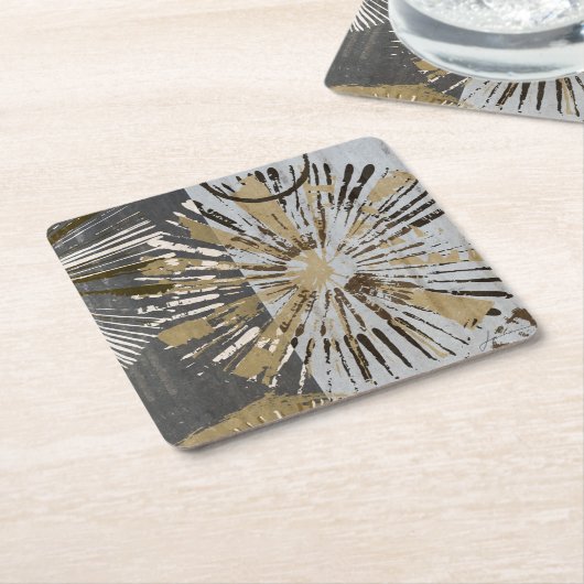 爆発はIIIをタイルを張ります スクエアペーパーコースター (アングル)