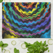 爆発カラフル音 キッチンタオル (折り畳み)