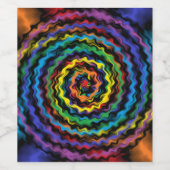 爆発カラフル音 ワインラベル (シングルラベル)