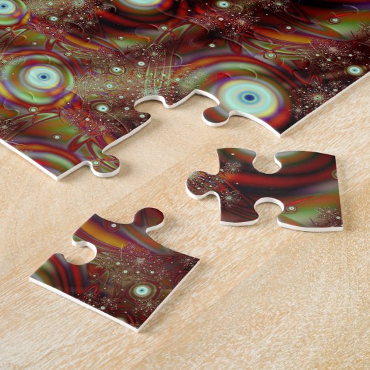 爆発クール抽象芸術素晴らしフラクタル ジグソーパズル (側面)