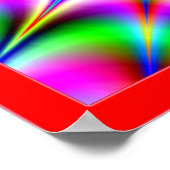 爆発太陽の光学錯覚 ポスター (角)