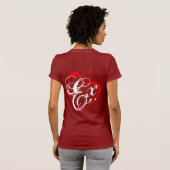 爆発性のベビードールのティー Tシャツ (裏面フル)