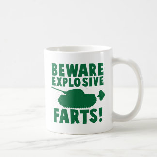 爆発性の屁を用心して下さい! コーヒーマグカップ