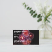 爆発性の花火のお祝い 名刺 (スタンド正面)