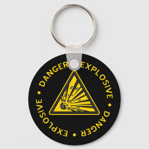 爆発性の警告のKeychain キーホルダー