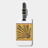 爆発性の警告標識 ラゲッジタグ (正面縦)