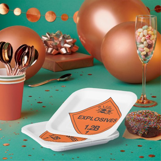 爆発物標識 ペーパープレート