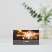 爆発的きらめくなビジネスの花火 名刺 (スタンド正面)