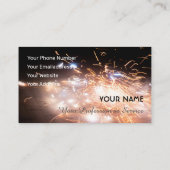 爆発的きらめくな瞬間の花火 名刺 (裏面)