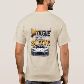 爆発的なスポーツカーデザイン Tシャツ (裏面)