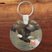 爆発的なハゲのワシ キーホルダー (正面)