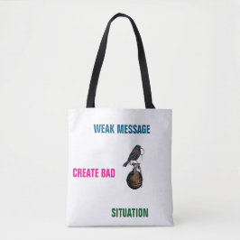 爆発的なメッセージ トートバッグ