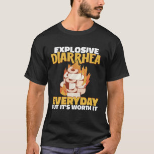 爆発的な下痢ホットチリソーススパイシーな唐辛子 Tシャツ