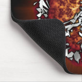 爆発的な平和サイン マウスパッド (コーナー)