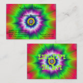 爆発的な絞り染めカード 名刺 (正面/裏面)