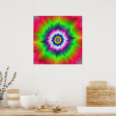 爆発的な絞り染めポスター ポスター (キッチン)