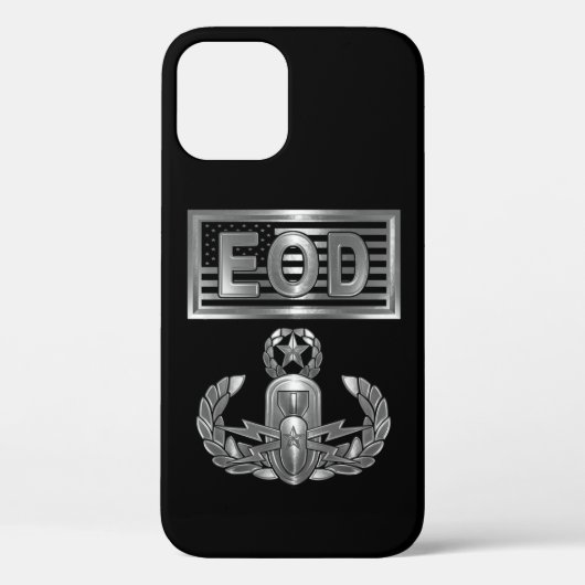 爆発的兵器廃棄(EOD) & USA国旗 Case-Mate iPhoneケース (裏面)