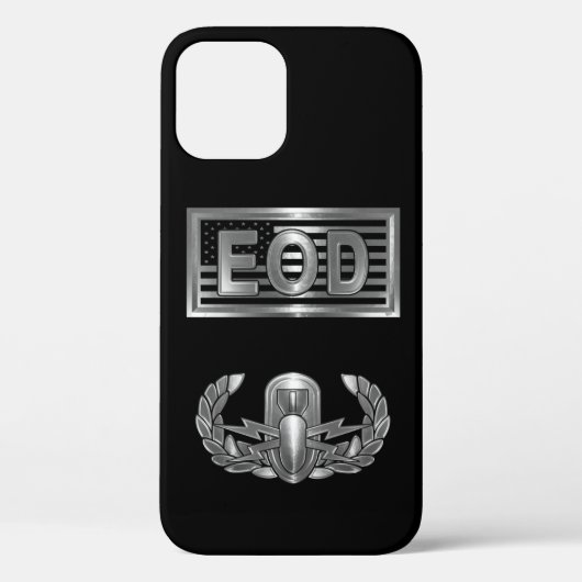 爆発的兵器廃棄(EOD) & USA国旗 Case-Mate iPhoneケース (裏面)