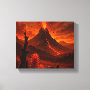 爆発自然- Naの火山性キャンバスの壁アート キャンバスプリント