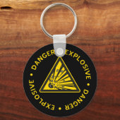 爆発警告のキーチェーン キーホルダー (正面)