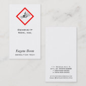 爆発警告標識 名刺 (正面/裏面)