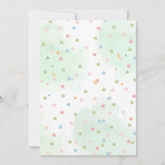 爆発音の恐竜の誕生日パーティーの招待状 招待状 (裏面)