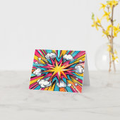 爆発 カード (黄色い花)