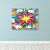 爆発 キャンバスプリント (インサイチュ (ウッドフロア))