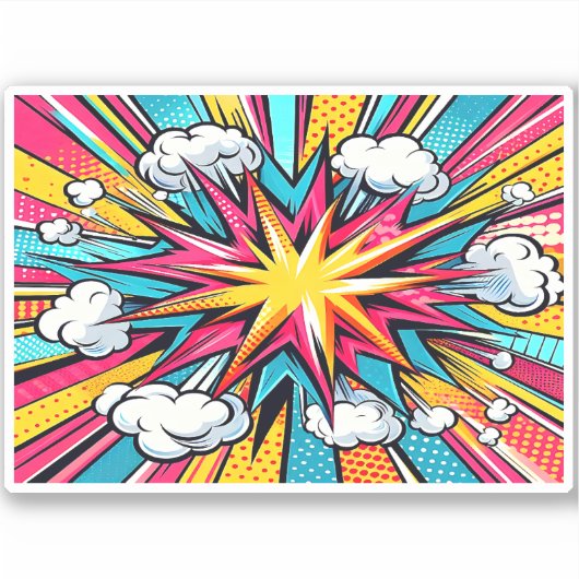 爆発 シール (正面)