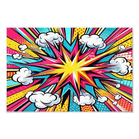 爆発 フォトプリント            (正面)