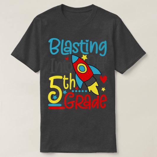 爆破から5級新学期宇宙R Tシャツ (デザイン正面)