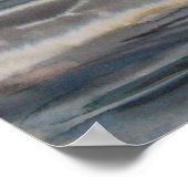 爆破したUボートペンの上にランカスター爆撃機 ポスター (角)