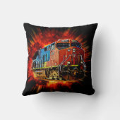 爆破するディーゼル機関車 クッション (裏面)