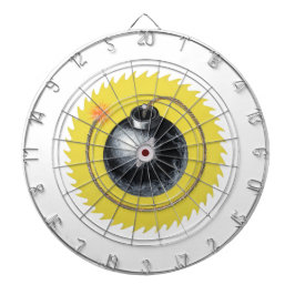 爆破で爆発する ダーツボード