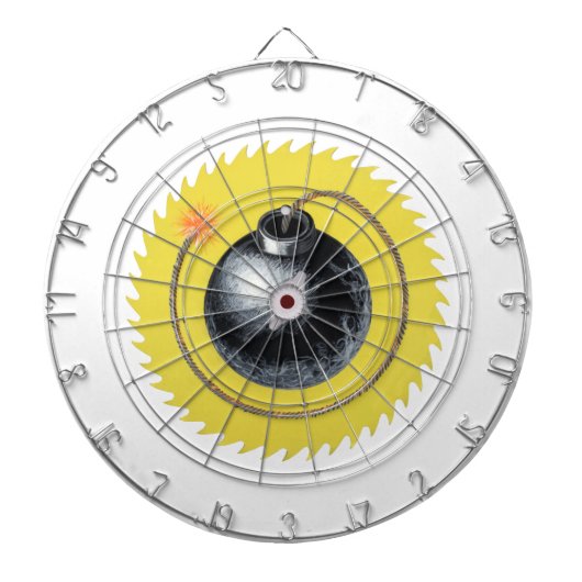 爆破で爆発する ダーツボード (正面)