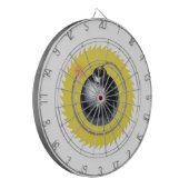 爆破で爆発する ダーツボード (正面左)