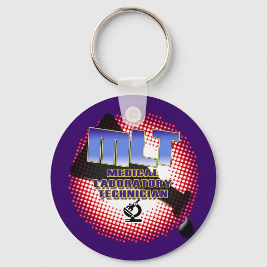 爆破MLT医療検査技師 キーホルダー (正面)