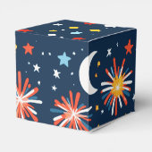 爆竹と星カラフルの夜空 フェイバーボックス (裏面サイド)