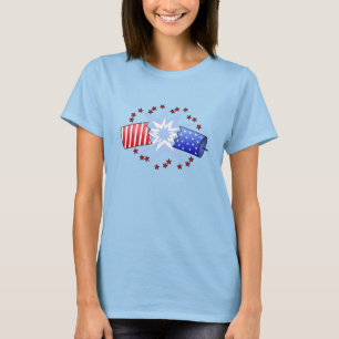 爆竹のグラフィックのTシャツ Tシャツ