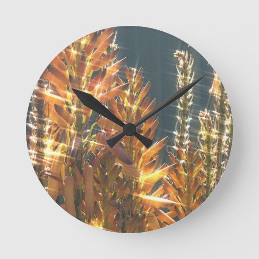 爆竹を回す ラウンド壁時計 (正面)