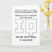 爆笑おめでとう卒業生 カード (黄色い花)