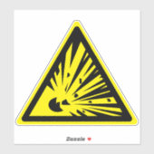 爆薬の材料危険度記号ラベル シール (シート)