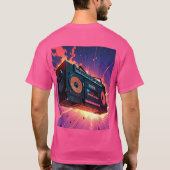 爆薬レトロブームボックスTシャツ Tシャツ (裏面)