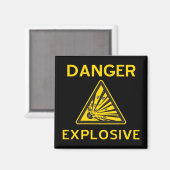 爆薬警告磁石 マグネット (正面/裏面)