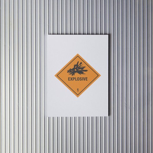 爆薬1ラベル シール