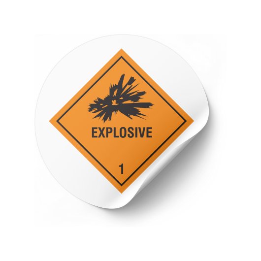 爆薬1ラベル シール