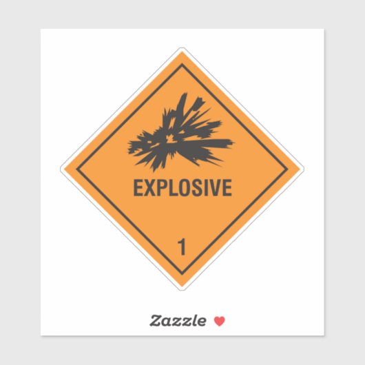 爆薬1ラベル シール (シート)