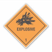 爆薬1ラベル シール (正面)