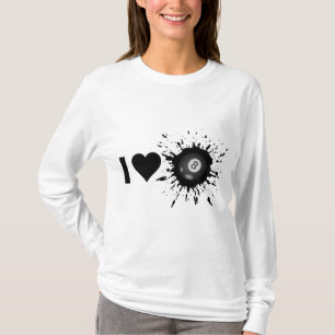 爆薬I愛ビリヤード Tシャツ