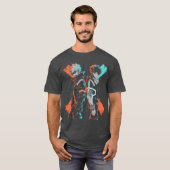爆豪とデクのミニマリスト落書きアートのギフト Tシャツ (正面フル)